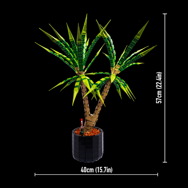 Dracaena Marginata - 1961 piezas MOC Dracaena Marginata Árbol