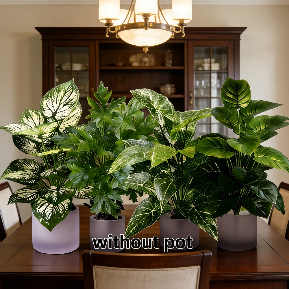 4 Plantas Artificiales con 48  - Dracaena Marginata reseña y precio