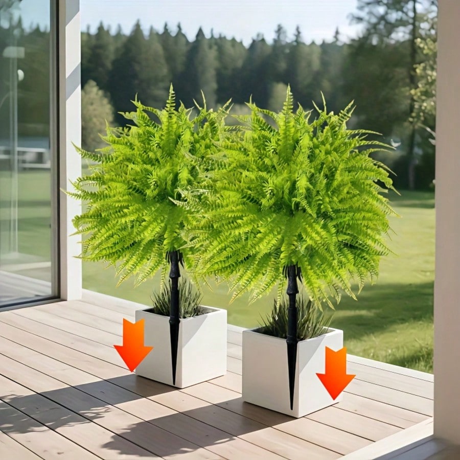 2 Piezas - 44cm, Decoración de - Dracaena Marginata reseña y precio